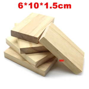Solid Pine Wood Cubes Wooden Blocks Blanks DIY Model Craft Supplies 6*10*1.5cm - Picture 1 of 10