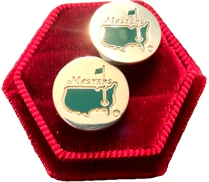 Authentic Tiffany & Co. MASTER’S Golf Augusta GA Sterling Silver Cufflinks - Picture 1 of 4