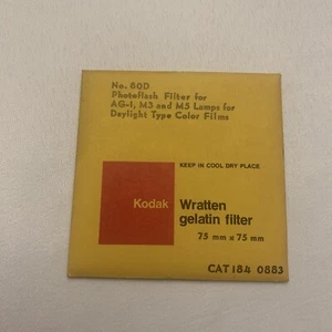 Kodak No 80D (CAT 1840883) Filter 75 mm x 75 mm - Picture 1 of 6