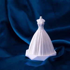 Silicone Princess Wedding Dress Mould Chocolate Fondant Soap Candle Clay Resin - Picture 1 of 5