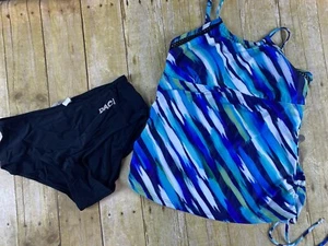 Women’s Size Medium Tankini High Waist Brief Padded Top New - Picture 1 of 10