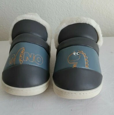 Boy's TODDLER MELITTDEER DINOSAURS SLIPPERS PULL ON Size 8" in Comfort NWP - Image 1 of 4