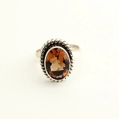 Alessandrite Sint. Anello Cambia Colore 925 Argento Rosso - Verde Gioiello - Immagine 1 di 4