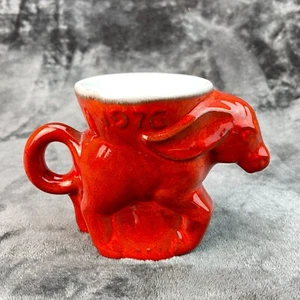 Frankoma 1976 DNC Red Donkey Mug - Picture 1 of 9
