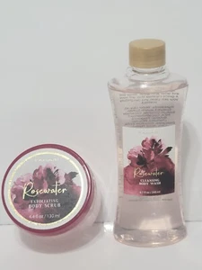 Tahari ROSEWATER lavaggio corpo profumato 6,7 fl oz & scrub corpo esfoliante 4,4 fl oz - Foto 1 di 8