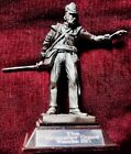 ROYAL HAMPSHIRE GRENADIER GUARD WATERLOO 1815 UNPOLISHED PEWTER FIGURINE IN VGC