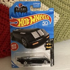 Hot Wheels Batman The Animated Series Batmobile 50th Anniversary New 2018 Bent