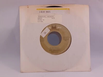 Roy Orbison Blue Angel/Paper Boy 45 RPM Vinyl Record 1982 Tested VG - Image 1 of 4