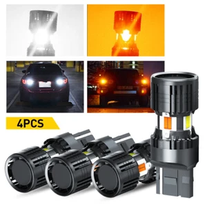 AUXITO 4x 7443 Switchback LED Turn Signal No Hyper Flash for Honda Accord 16-18 - Foto 1 di 12
