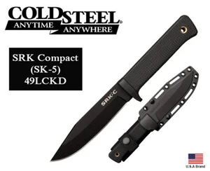Cold Steel 5" Fixed Blade Knife SRK Compact SK-5 Steel With Sheath 49LCKD - Picture 1 of 9