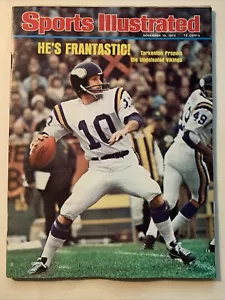 Fran Takenton Minnesota Vikings 10 novembre 1975 sport illustrato senza etichetta - Foto 1 di 2