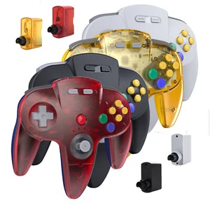2.4G Wireless N64 Controller  GamePad with Rumble Pak for Nintendo N64 Console - Picture 1 of 36