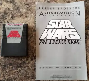Star Wars: The Arcade Game (Commodore 64, 1984) Cartridge & Manual - Untested - Picture 1 of 7