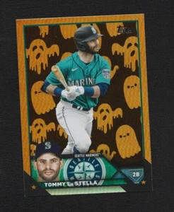 2023 Topps Update Tommy La Stella US189 Ghost Foil Parallel Seattle Mariners - Picture 1 of 2