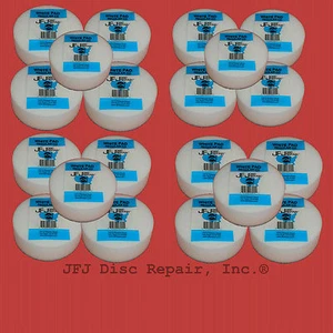 20 ORIGINAL WHITE BUFFING PAD FOR JFJ DOUBLE ARM ONLY - Picture 1 of 1