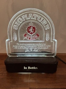 Vintage Stroh Signature Bier beleuchtete Arbeitsplatte - funktioniert - Bild 1 von 5