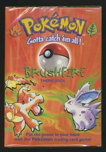 1999 Pokemon Base Set Brushfire Theme Deck Vintage FACTORY SEALED!! A^ - Picture 1 of 6