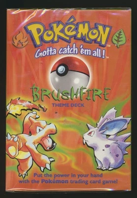 1999 Pokemon Base Set Brushfire Theme Deck Vintage FACTORY SEALED!! A^ - Image 1 of 4