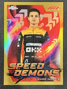 Lando Norris 2022 Topps Chrome Formula 1 - Speed Demons Gold #27/50 - Bild 1 von 3