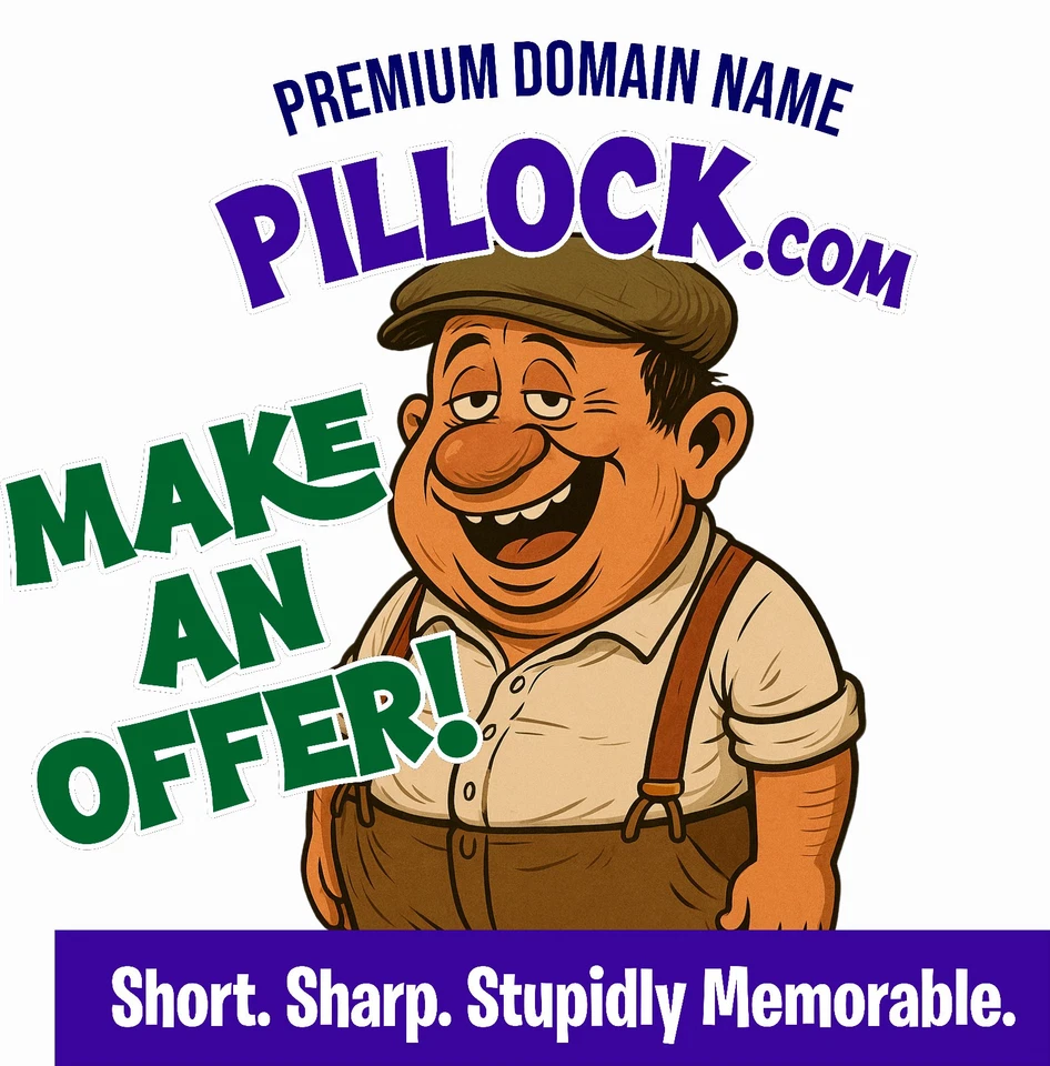 PREMIUM DOMAIN NAME FOR SALE - PILLOCK.COM - Image 1 of 2