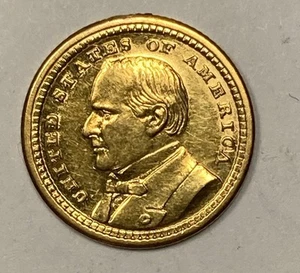 1903 McKinley Gold Dollar. 1.00. Unc. Detail. Attractive. - Picture 1 of 3