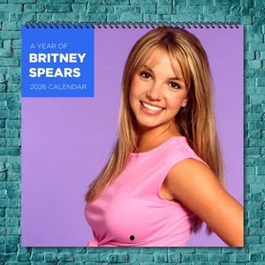 Britney Spears 2026 Music Icons Kalender, 12 Monate Sänger Wandkalender - Bild 1 von 4