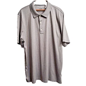 Greg Norman ML75 Play Dry Men's Size X Large Solid Gray Golf Polo Shirt Stretch - Picture 1 of 14