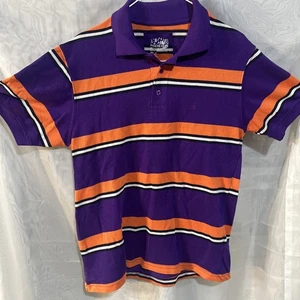 Pacific Flyer M Purple Striped Polo - Picture 1 of 6