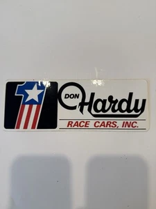 "Pegatina original vintage nueva de colección Don Hardy Race Cars Inc 8,5 X 3"" (9F)" - Imagen 1 de 1