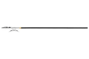 Kung Fu Crescent Moon Lance with Removable Chrome Polypropylene Head - Picture 1 of 6