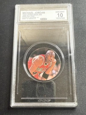 Michael Jordan 1995 Upper Deck POGS CCG 10 Chicago Bulls - Image 1 of 2