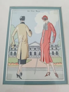 "Art-Goute-Beaute 1925 Aldo Di Castro Xilografia Pochoir con cert. Di Garanzia - Foto 1 di 5