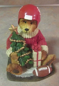 2002 MEMORY COMPANY OKLAHOMA SOONERS FOOTBALL WEIHNACHTSBÄR FIGUR - Bild 1 von 5