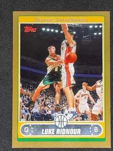 2006-07 Topps Basketball Gold #176 Luke Ridnour Seattle SuperSonics /500 - Picture 1 of 4