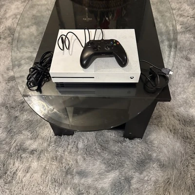 Microsoft Xbox One S Series Model 1681 500GB- White W/ Controller Cables - Image 1 of 4