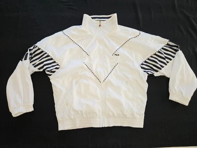 FILA De Colección Blanco con Acentos Negros+Blanco Para Mujer L Ropa Activa/Jogger Chándal 2 Piezas Foto 1 de 4