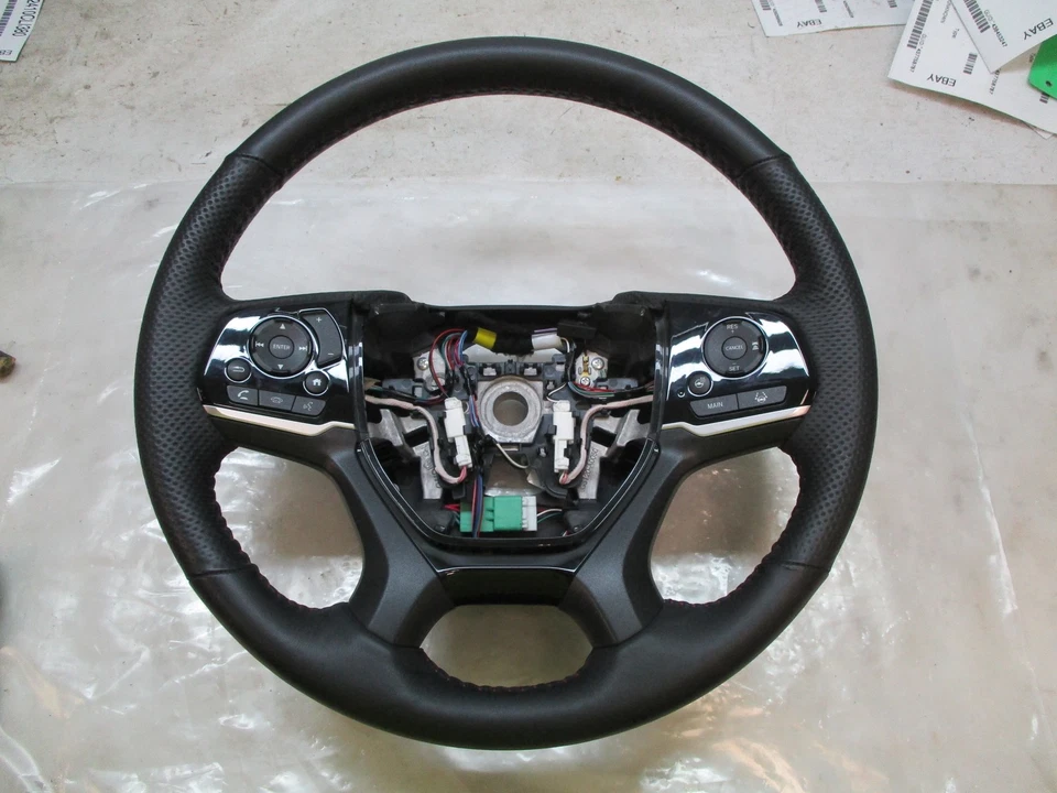24 25 Honda Passport Black Edition Heated Black Leather Steering Wheel OEM LKQ - Изображение 1 из 4