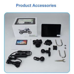 5" IPX7 Waterproof Motorcycle Sat Nav with Wireless CarPlay & Android Auto - Picture 1 of 19