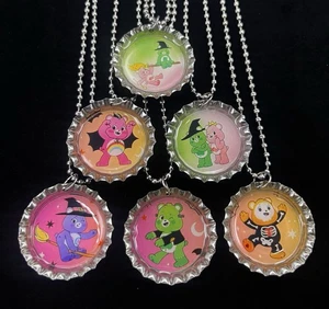CARE BEAR  / 6  necklaces / Halloween  / Favors / Party / Wicked  / Care Bears - Picture 1 of 1