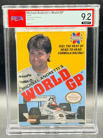 Michael Andretti's World GP Nintendo NES Sealed New PSA 9.2 A NOT WATA