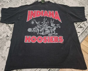 Vintage TSI 1994 Indiana Hoosiers Basketball Looney Tunes T-shirt 2XL Taz Bugs - Picture 1 of 7