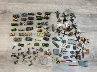 Micro Machines Military Large Lot Of Tanks, Planes, Helicopters, Ships, Figures - Image 1 of 4