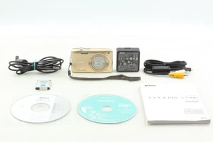 [Near MINT] Nikon Coolpix S3300 16.0MP Compact Digital Camera Gold JAPAN - Picture 1 of 10