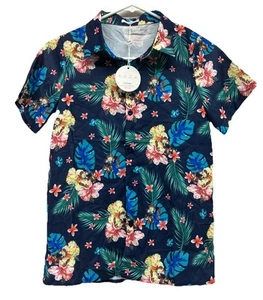 Nueva Camisa Hawaiana Arshiner Juvenil Talla 150 Botón Frontal Flores Tropicales - Imagen 1 de 10