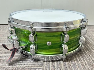 Tama USED TAMA STARCLASSIC Walnut & Birch 14x5.5 inch Lacquer Shamrock Oyster - Picture 1 of 11