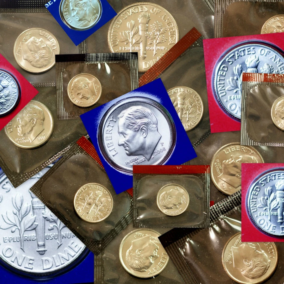 2000 2001 2002 2003 2004 2005 2006 2007 2008 2009 P+D Roosevelt Mint Set of 20 - Image 1 of 1