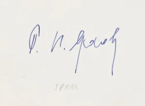 BELGIUM Paul-Henri SPAAK socialist politician signed autograph belgian politics - Picture 1 of 2