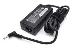 Original Original HP 45W Blue Tip Laptop Adapter Ladegerät 19,5V 2,31A & Stromkabel - Bild 1 von 2