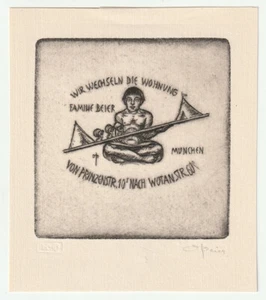 OTTOHANS BEIER: Umzugsanzeige München - Imagen 1 de 1