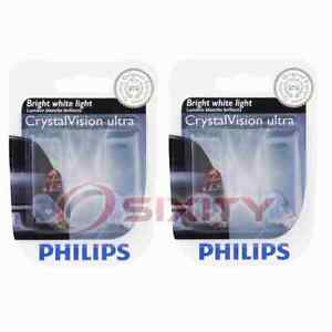 2 pc Philips License Plate Light Bulbs for Aston Martin DB9 DBS Rapide V12 no